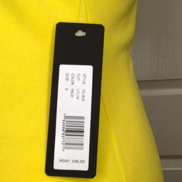 Yellow Bebe Ruffle Dress - Picture 5 of 5